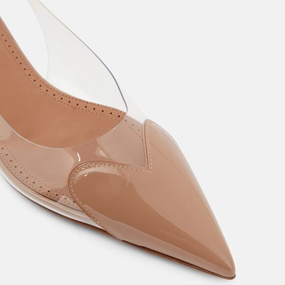 ALAÏA Le Cœur patent leather and PU slingback flats NEW - Picture 2 of 9